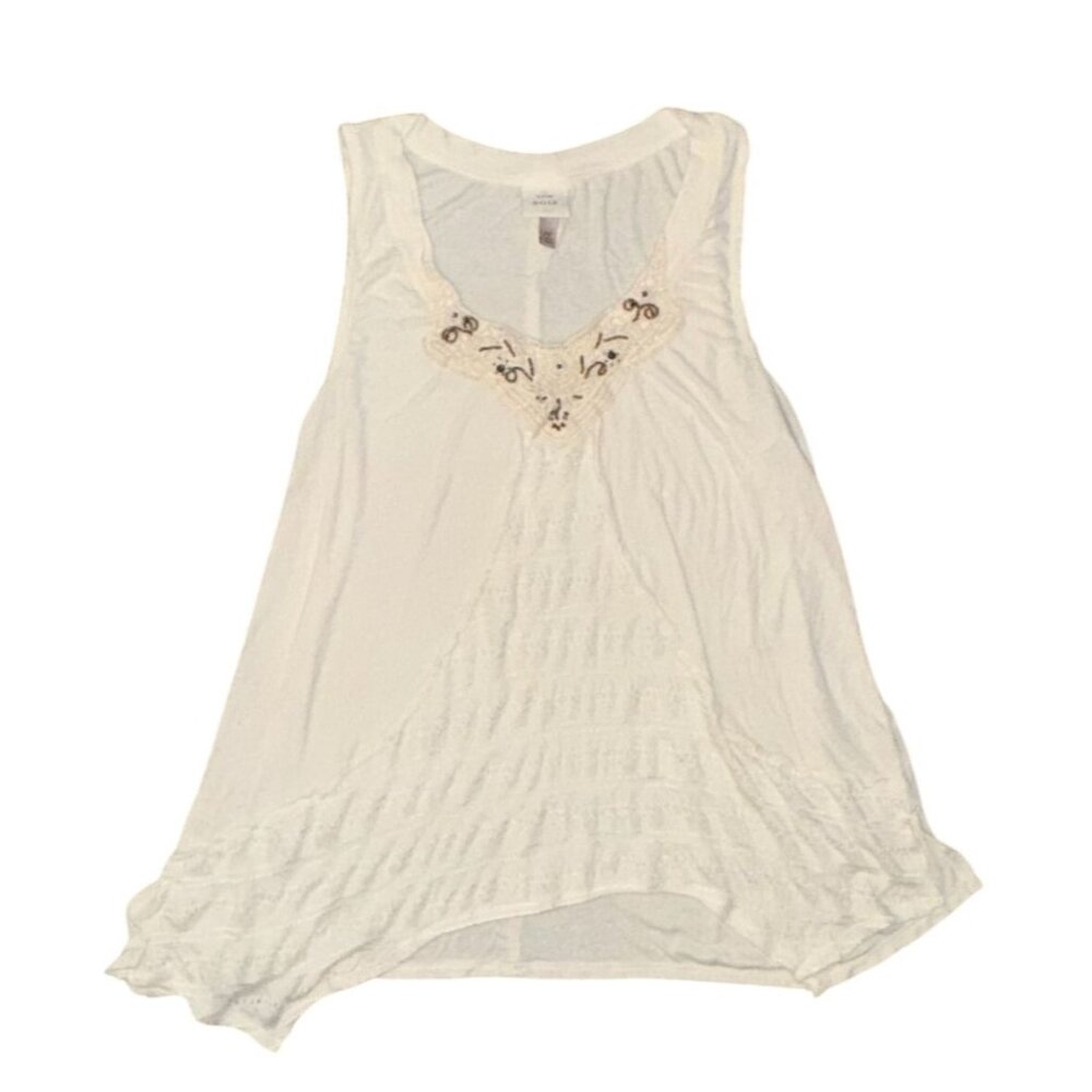 Knox Rose XXL Womens Embroidered Sleeveless Top